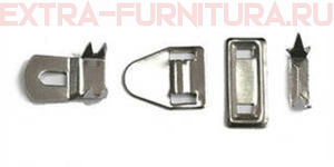 Крючки брючные 4 шипа, цв.никель, уп.144шт