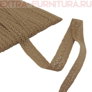 Тесьма вязаная арт.15.01.099 шир.15мм, цв.30 капучино, уп.10м