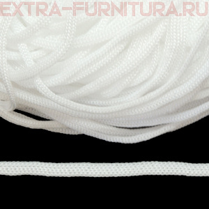 Шнур  ПП 4мм, цв. белый, уп.100м, пл.2,7 гр/м, арт.В501