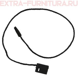 Биркодержатель пломба пластик 19см, цв. черный, уп.1000шт