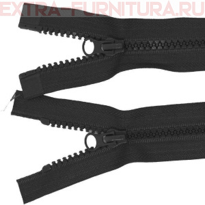 Молния Трактор Т5 2 замка 70см, цв. 322 черный, LOGO