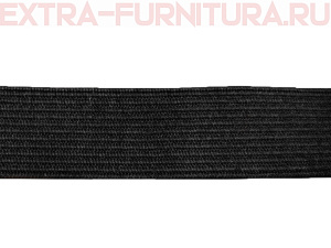 Резинка вязаная, 35мм (+/-2мм), цв.черный (уп.-50м*7 уп)