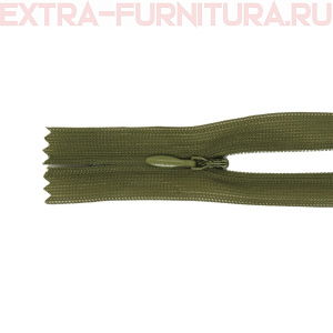 Молния потайная № 3, 50 см, цв. 264 болотный п/э пл.9,3 гр/м