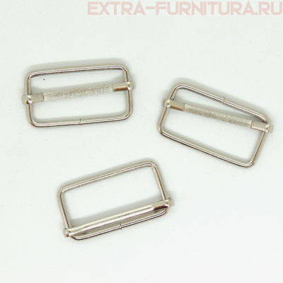 Пряжка регулировочная металл 30мм (32*16), цв. никель, уп.500шт