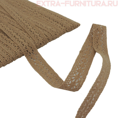 Тесьма вязаная арт.15.01.099 шир.15мм, цв.30 капучино, уп.10м