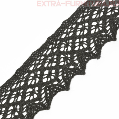 Тесьма вязаная арт.TBY-6368.03 шир.50мм, цв.03 черный, уп.10м