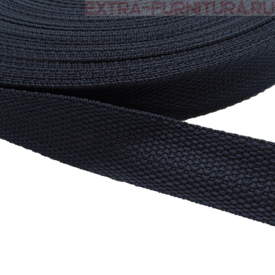 Стропа шир.25мм, цв.400 темно-синий, уп.50м, пл. 9,8 гр/м