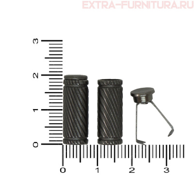 Наконечник для шнура 6мм, металл, арт.TBY OR 0305-5375, цв.черный никель, уп.100шт