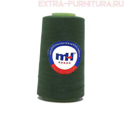 Нитки МН 40/2 п/э  5000 ярдов №223 т.зеленый *
