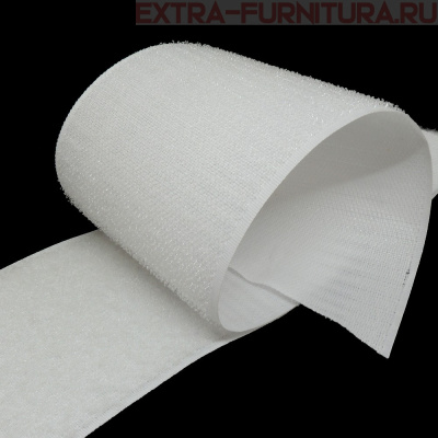  Лента контакт 80мм цв.белый (25м)