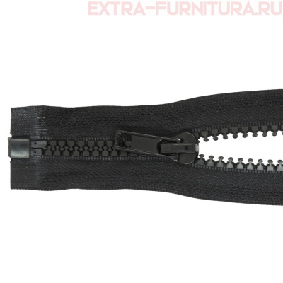 Молния Трактор Т5 1 замок, дл.45 см, цв.черный, усил. звено (кл.А)