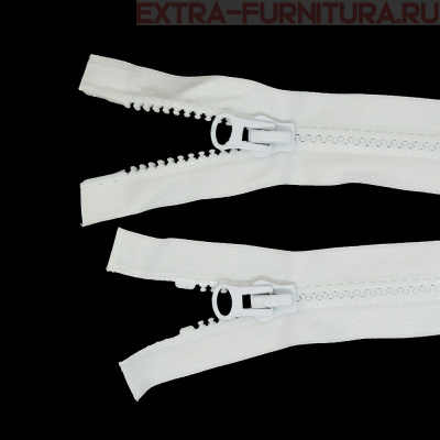 Молния Трактор Т5 2 замка 85см, цв. 101 белый, LOGO