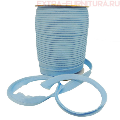 Кант атласный 12 мм, 72 ярда, цв. 184 голубой А