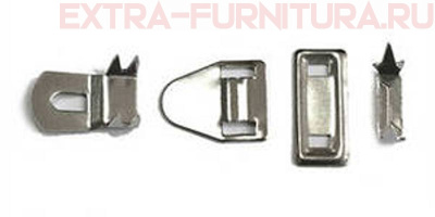 Крючки брючные 4 шипа, цв.никель, уп.144шт