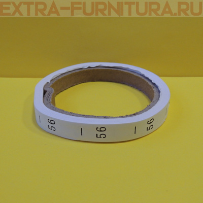 Размерник р-р 56, цв. белый, рул. 260 шт(+/- 30 шт.) ДС